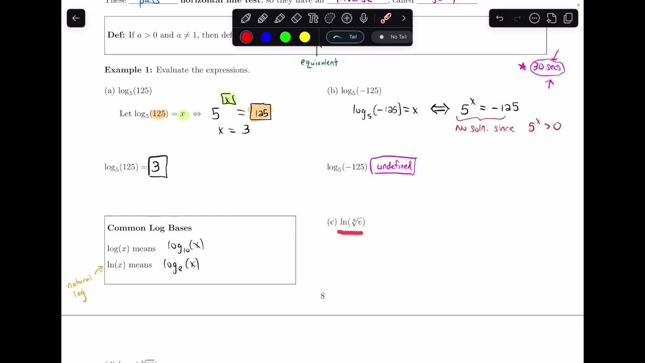 How to Evaluate Logarithms? || 5.3.1 Prelude to Calculus