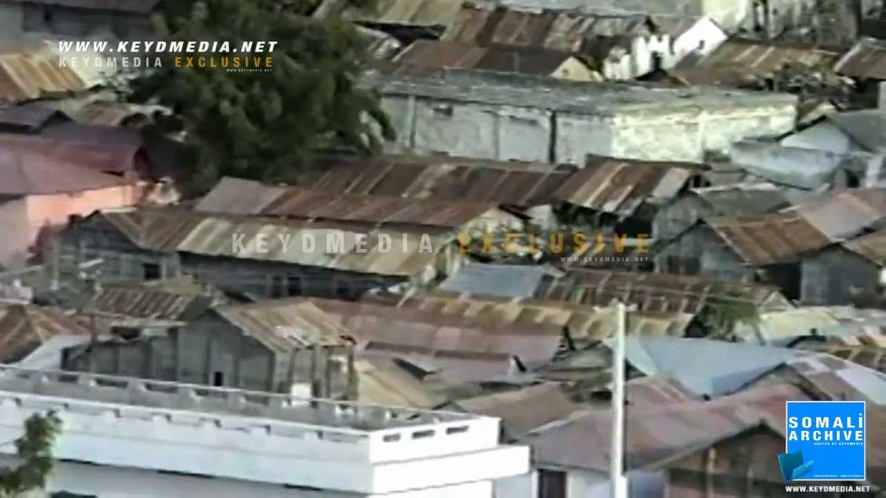 Mogadishu from above: Buurkaroole, Ansalooti, Hamar Weyne, Isbitaal Martiini - 1987