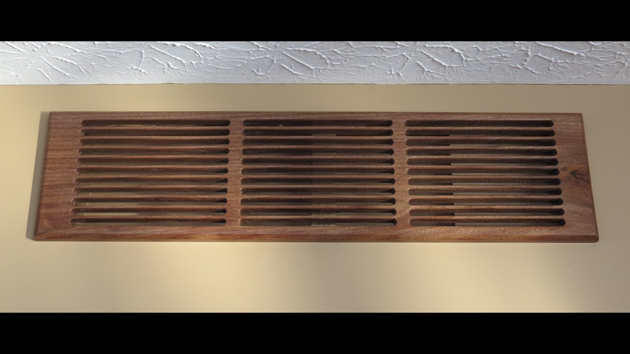Making Walnut HVAC Return Air Duct Grills