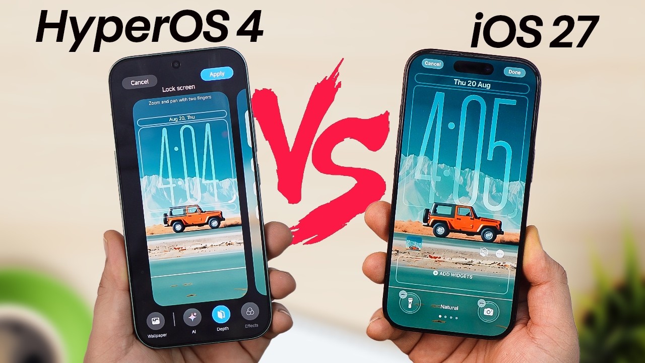 HyperOS 4 vs iOS 27: Xiaomi FINALLY Beat Apple? 😱