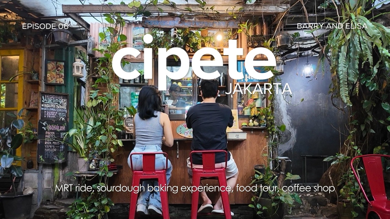 cipete jakarta | MRT ride, sourdough baking experience, food tour, coffee shop