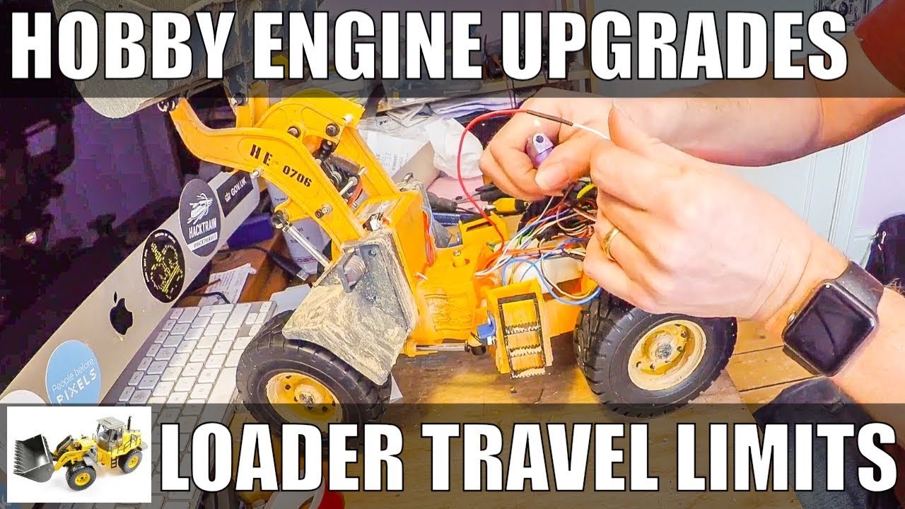 Hobby Engine Wheeled Loader : movement travel limits
