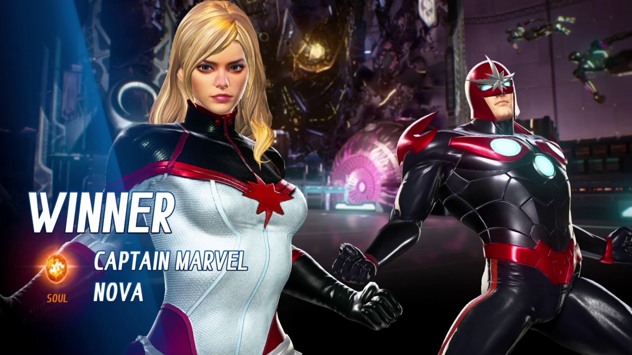 Captain Marvel & Nova Arcade mode | Marvel vs Capcom Infinite