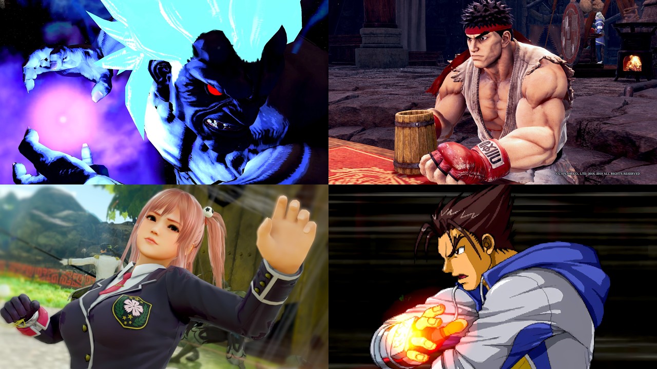 Fighting Game Characters in Non-Fighting Games Compilation
