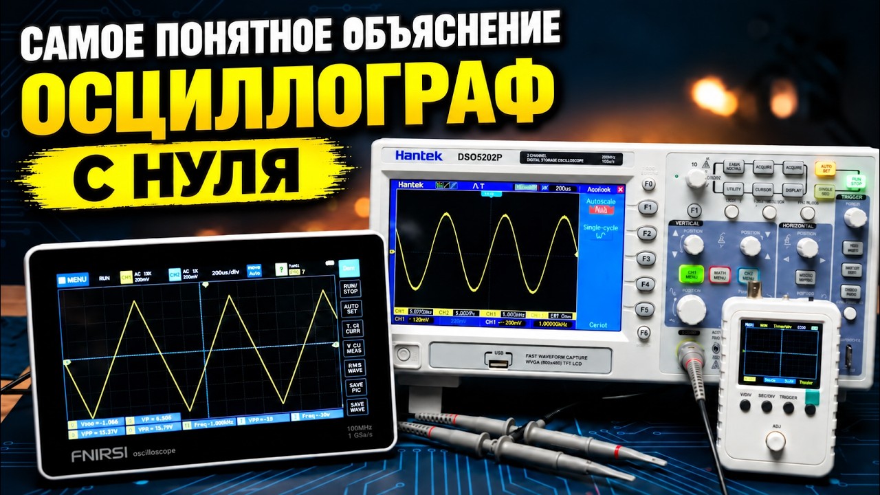 Как пользоваться осциллографом с нуля. Самое понятное объяснение