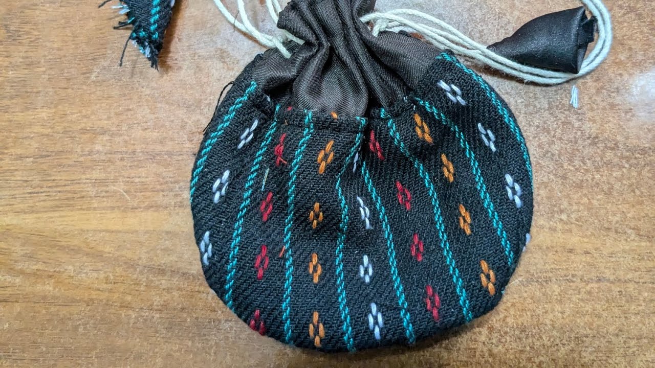 Gaakhi mhicha in newari Dhaka fabric cutting stitching tutorial. Surke thaili banaune sajilo tarika.