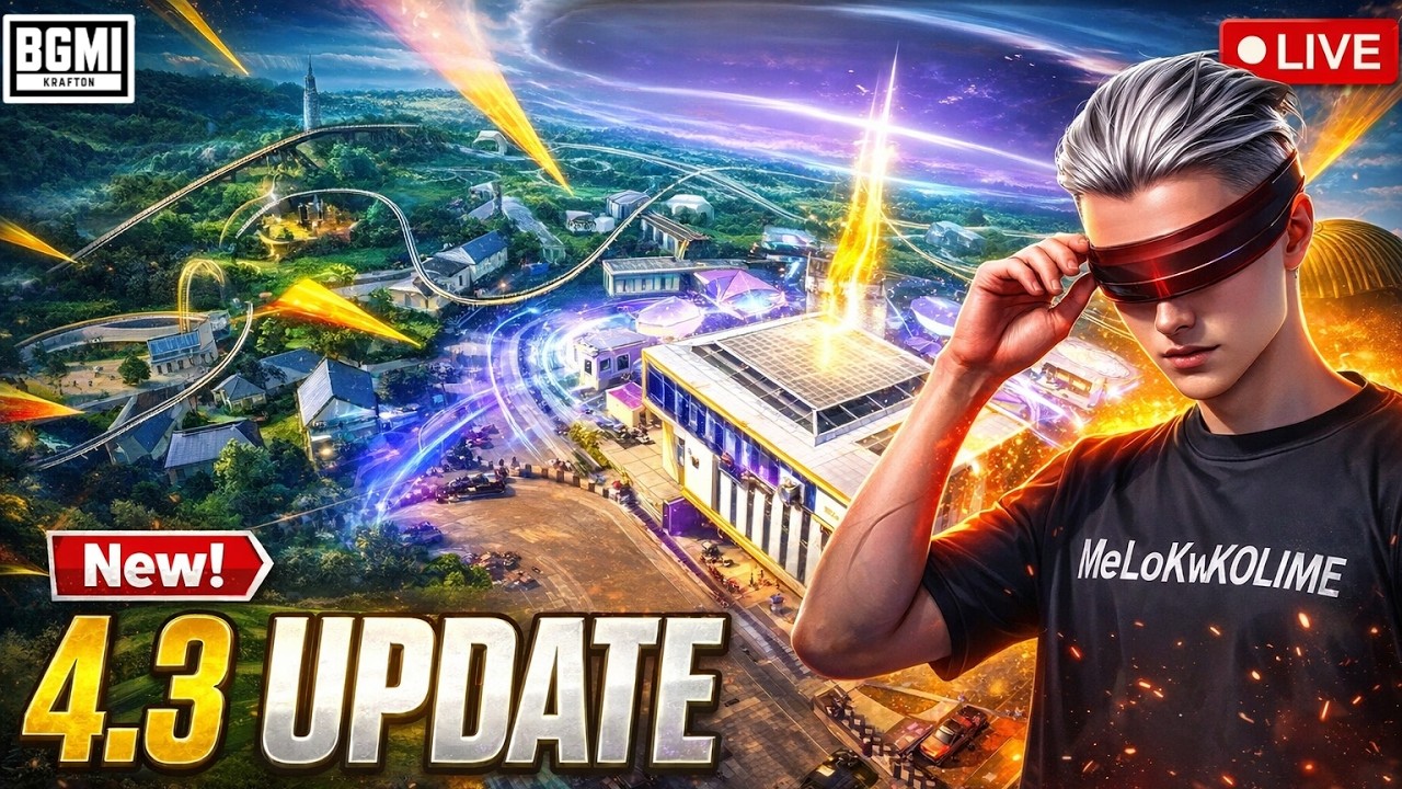 🔴 New Update 4.3 is here BGMI  🤩 @RyomenIsLiveYT