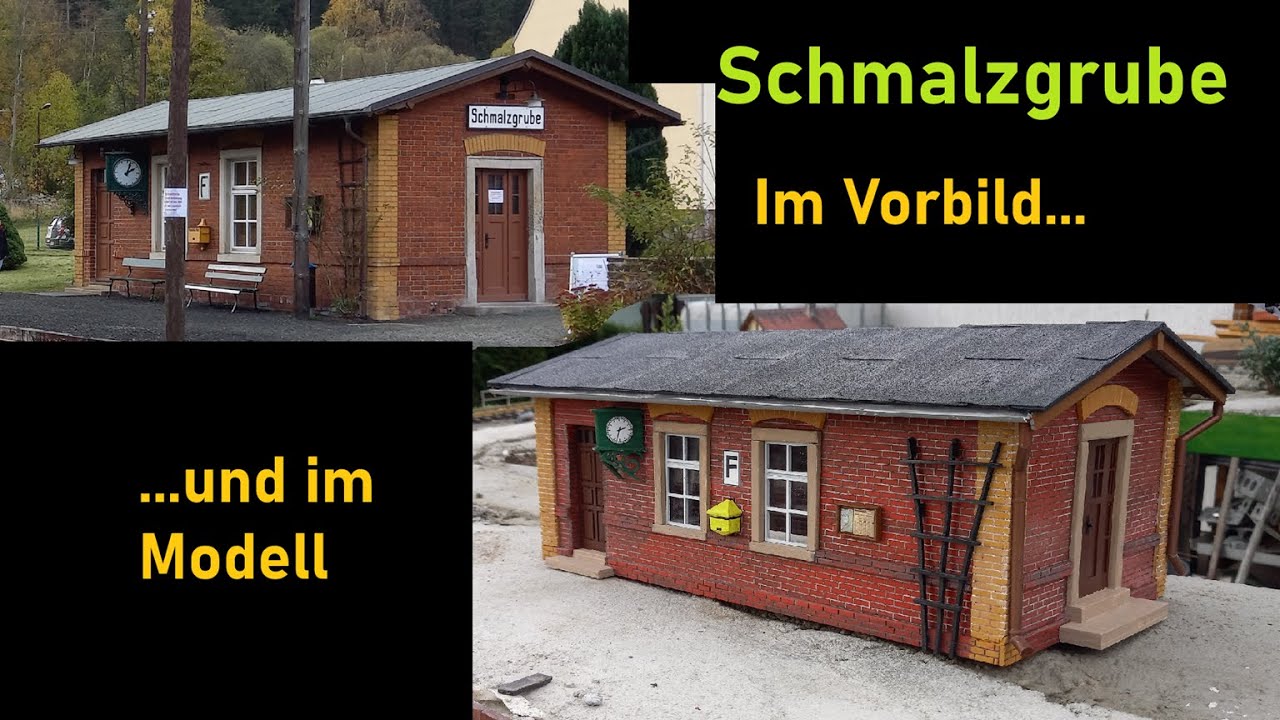 Sächsische SchmalSpur G - Bahnhof Schmalzgrube im Modell - LGB / Spur G / Gartenbahn
