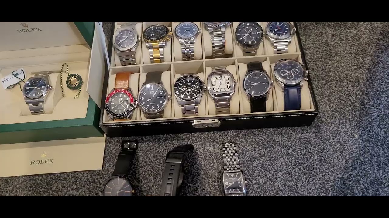 My watch collection. 16 watches rolex to casio with oris and raymond  weil 