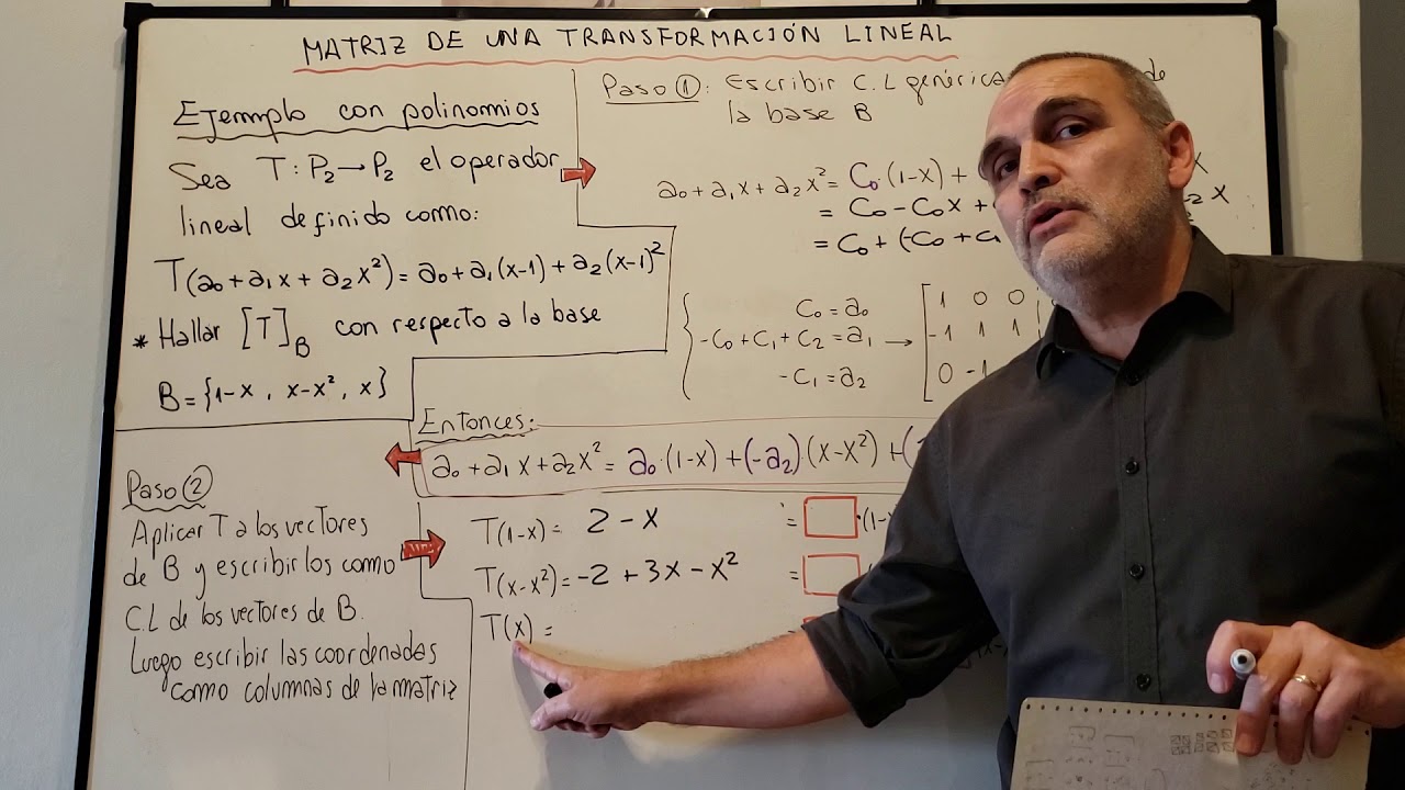 Matriz de una Transformación Lineal