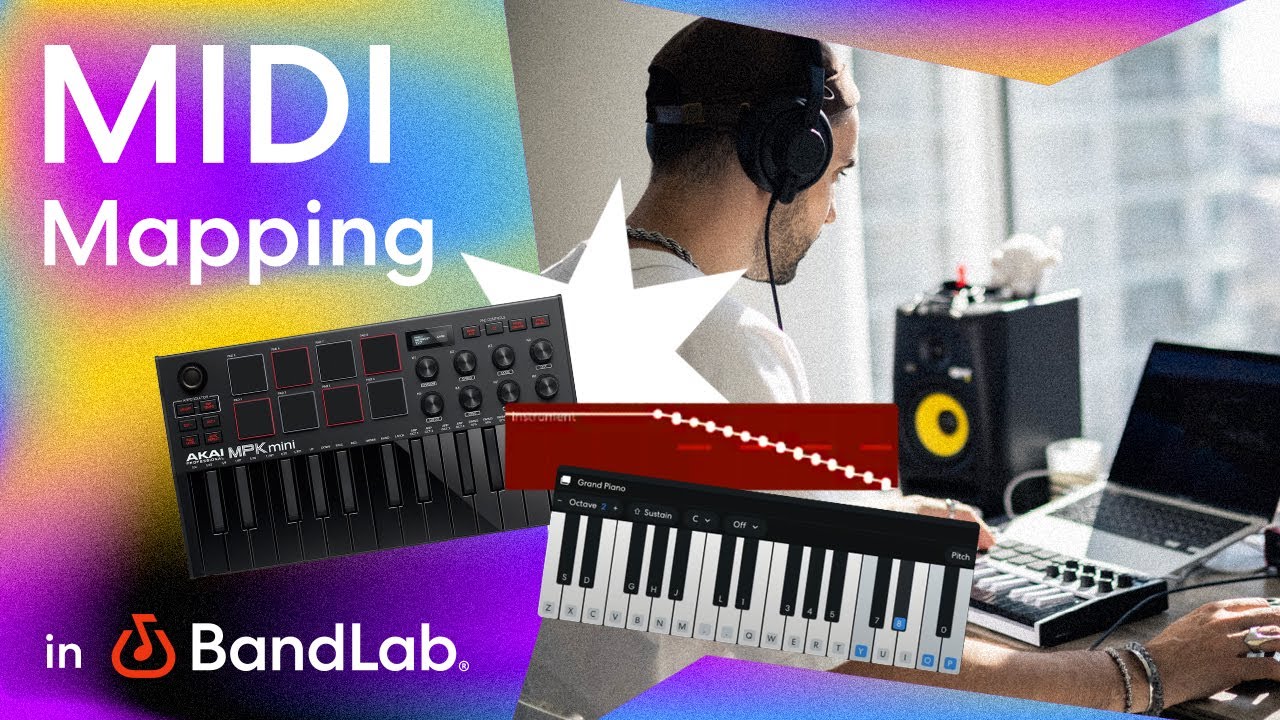 MIDI Mapping in BandLab's free web Studio (BandLab Tutorial)