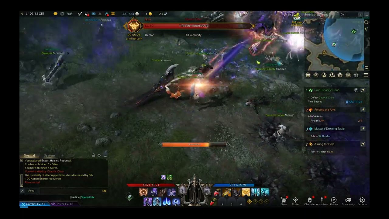 Underleveled for Chaotic Chuo raid