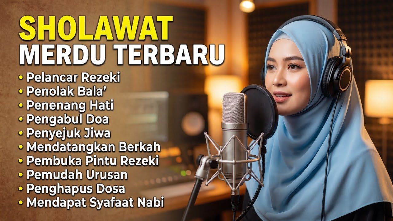 SHOLAWAT JIBRIL PEMBUKA PINTU REZEKI || Astaghfirullah || SHOLAWAT NABI MERDU TERBARU 2026