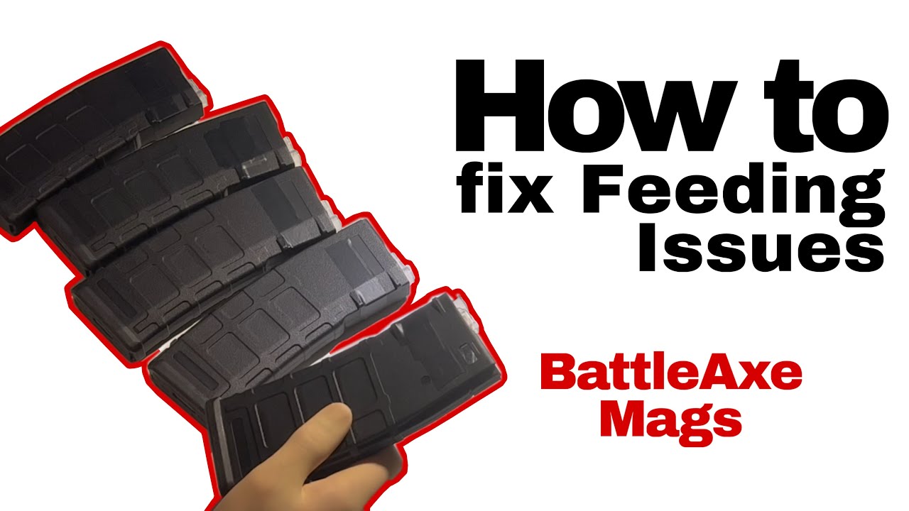 How to fix Feeding Issues/weak springs with Airsoft Mid Cap Mags || BattleAxe Mags