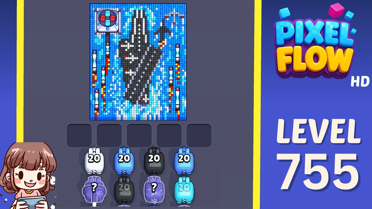 Pixel Flow Level 755 Solution Walkthrough