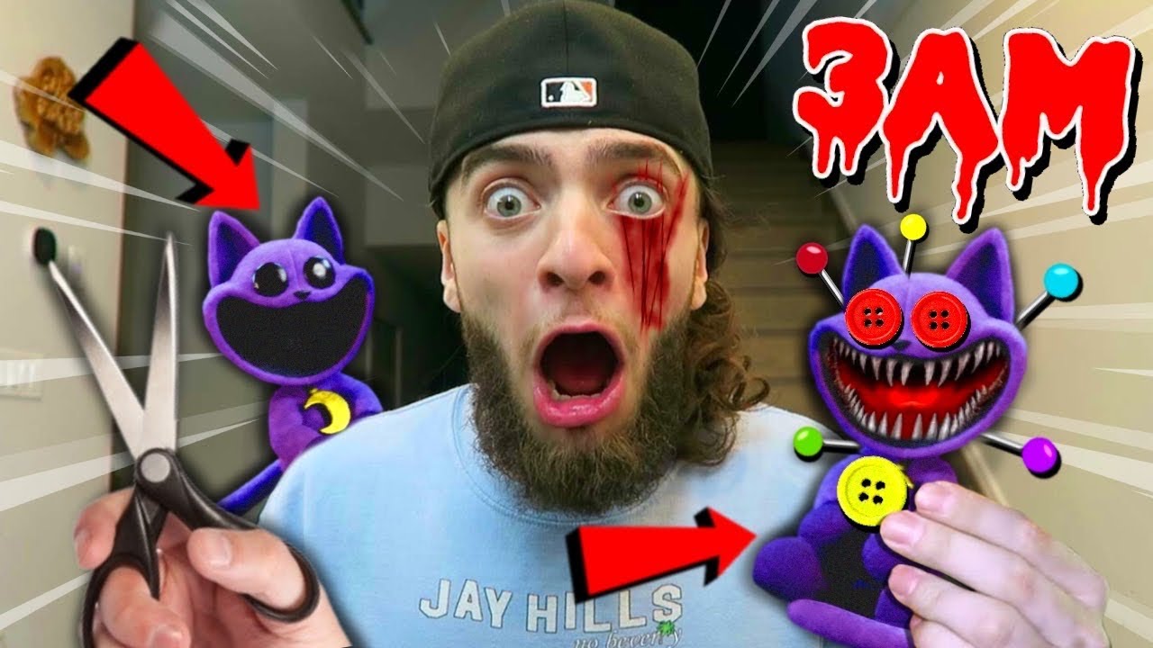 DO NOT MAKE A CATNAP VOODOO DOLL FROM POPPY PLAYTIME AT 3AM!! (CATNAP.EXE IN REAL LIFE)