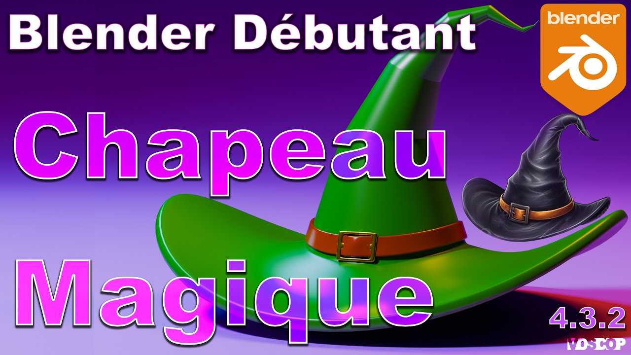 Créer un Chapeau Magique en 3D – Tutoriel Blender Ultra Facile !