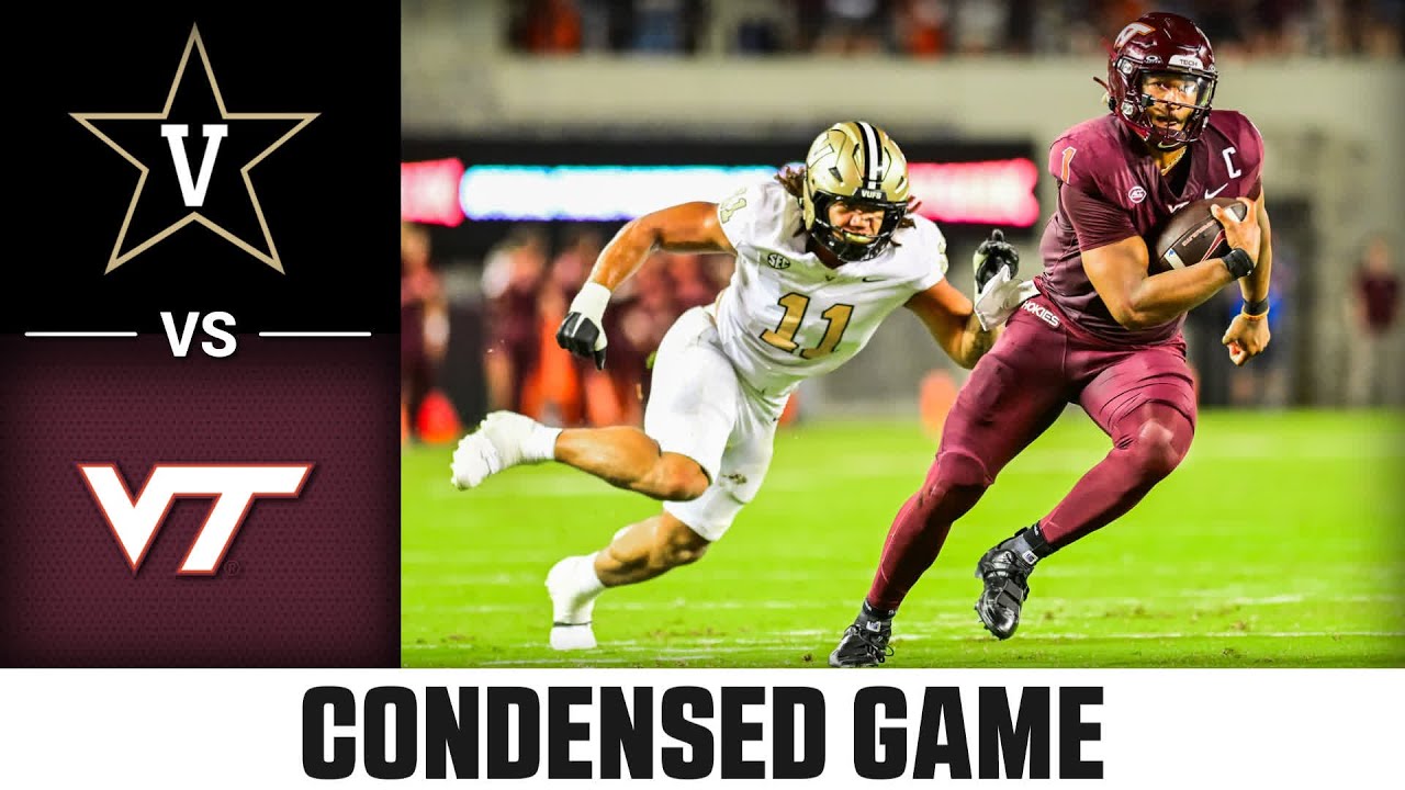 Vanderbilt vs. Virginia Tech Condensed Game | 2025 ACC Football