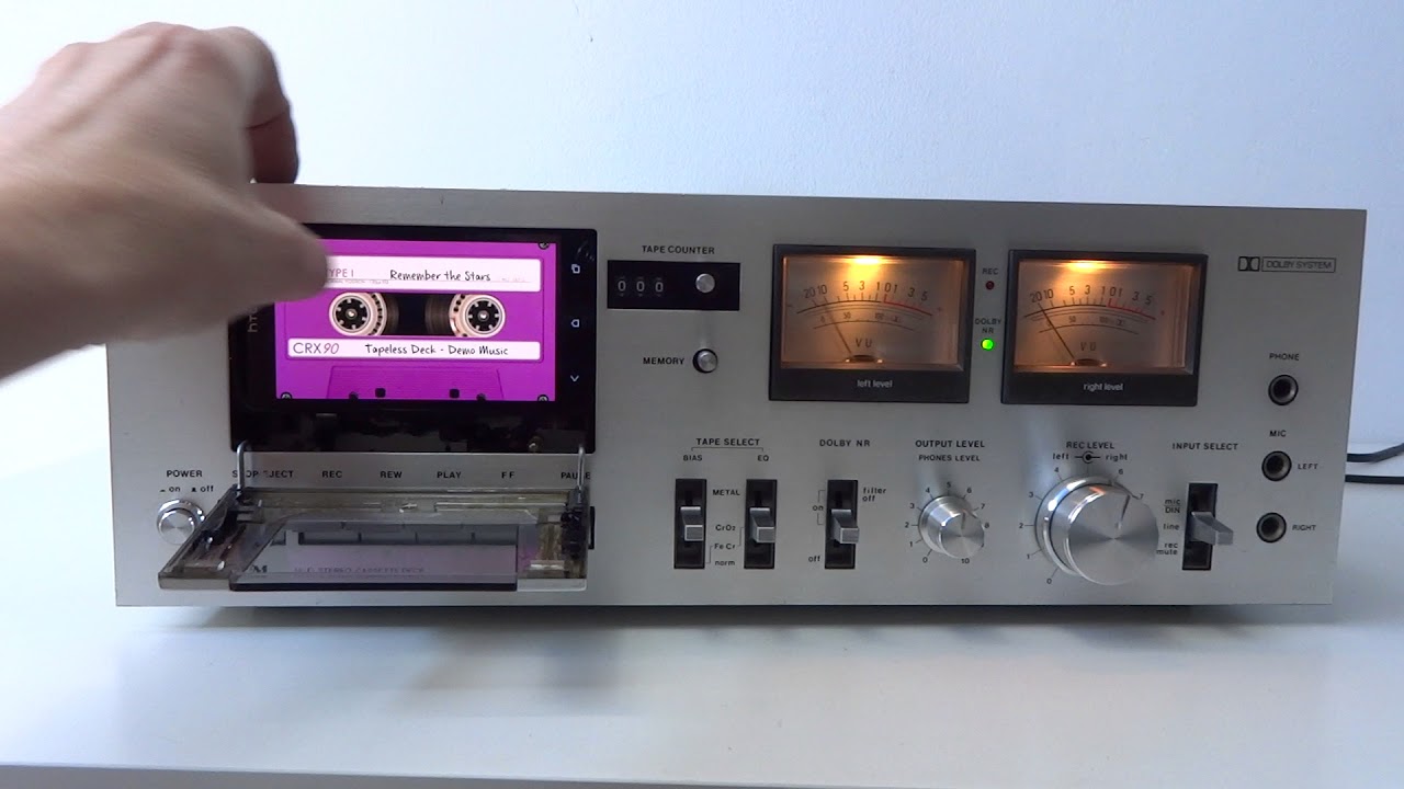 Palladium vintage deck as digital music player - MP3 Tapeless Deck Project