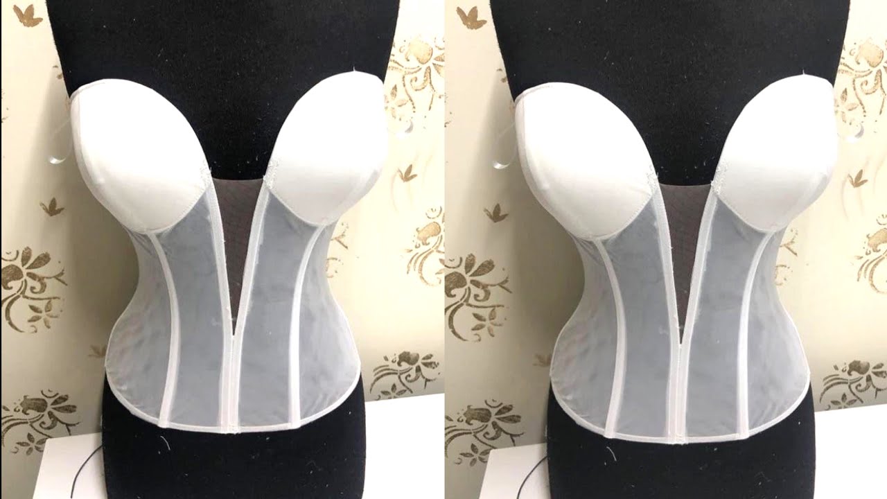 HOW TO MAKE A TRENDY TRANSPARENT CORSET WITH A YOKE