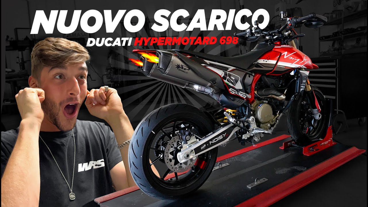 CAMBIO LO SCARICO al mio DUCATI HYPERMOTARD 🔥 Spark devastante!