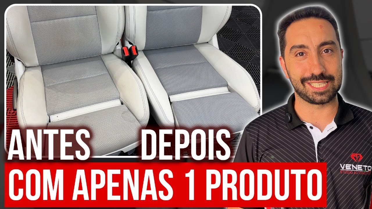 COMO LIMPAR OS BANCOS DO CARRO | Usando Um Só Produto