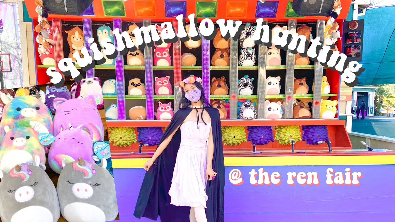 squishmallow hunting @ the renaissance fair vlog
