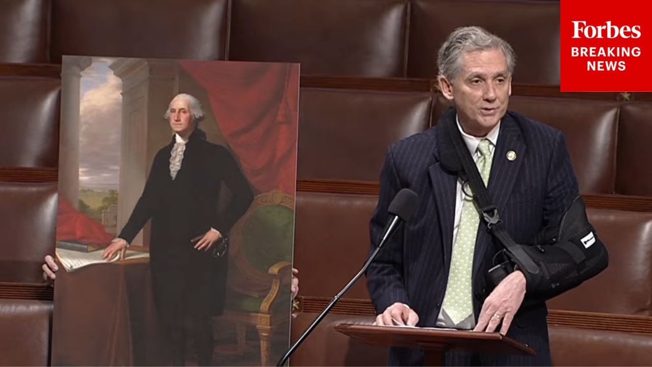 Members Of The House Gather To Recite George Washington's Farewell Address To Honor His Birthday