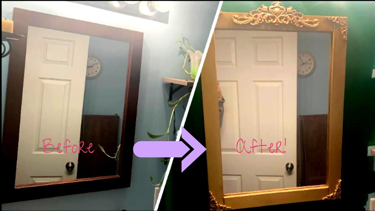 DIY Hollywood Regency Mirror Makeover!