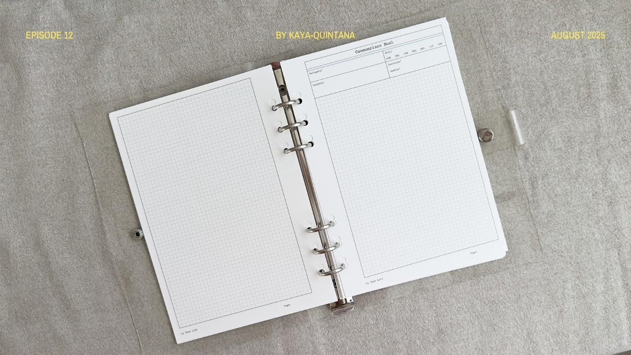 The Best Commonplace Book Journal A5 Inserts For 6 Ring Binders