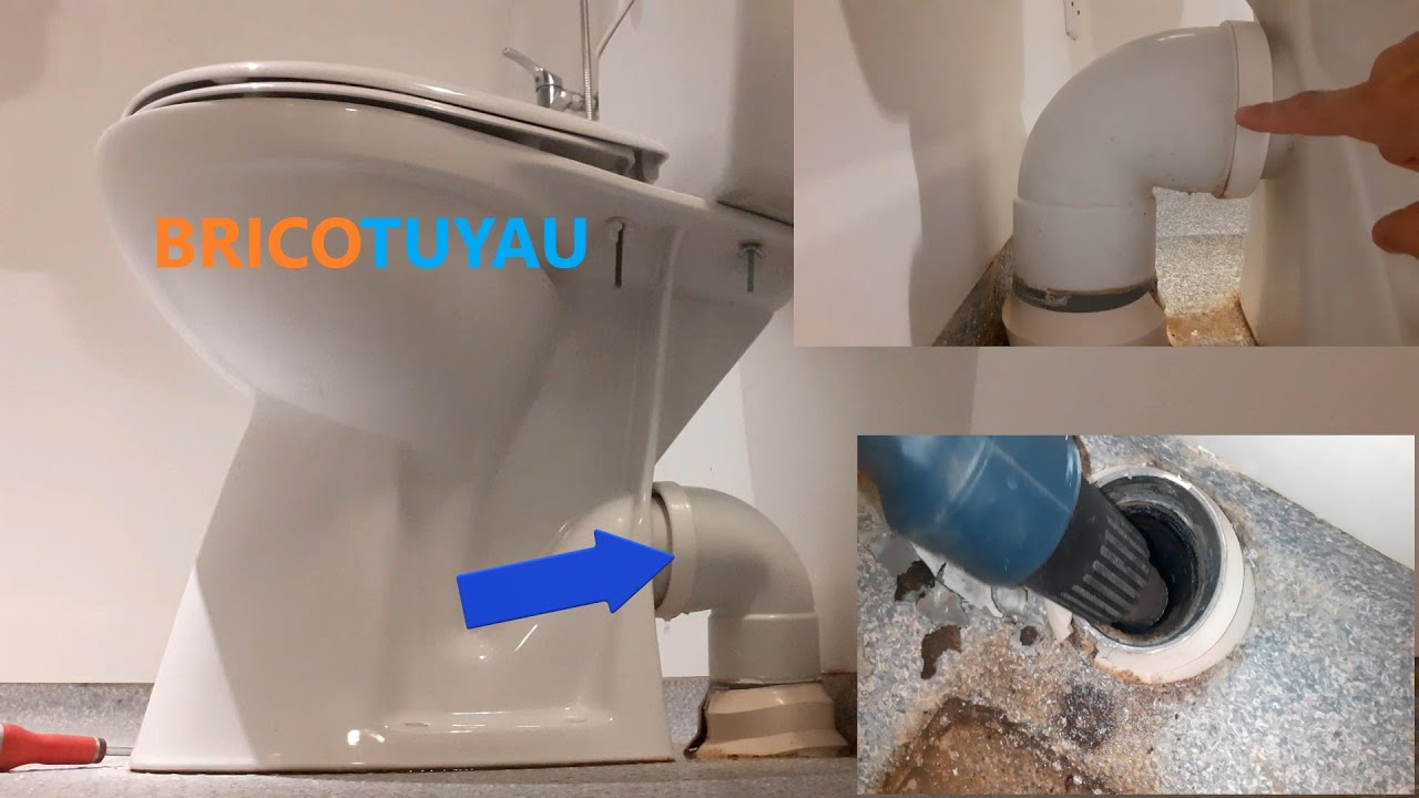 Réparer une fuite sur l'évacuation wc, comment remplacer une pipe wc complète