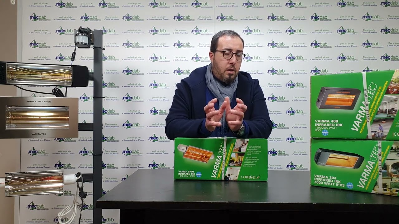 Stufa Lampada Riscaldante a Infrarossi Varmatec