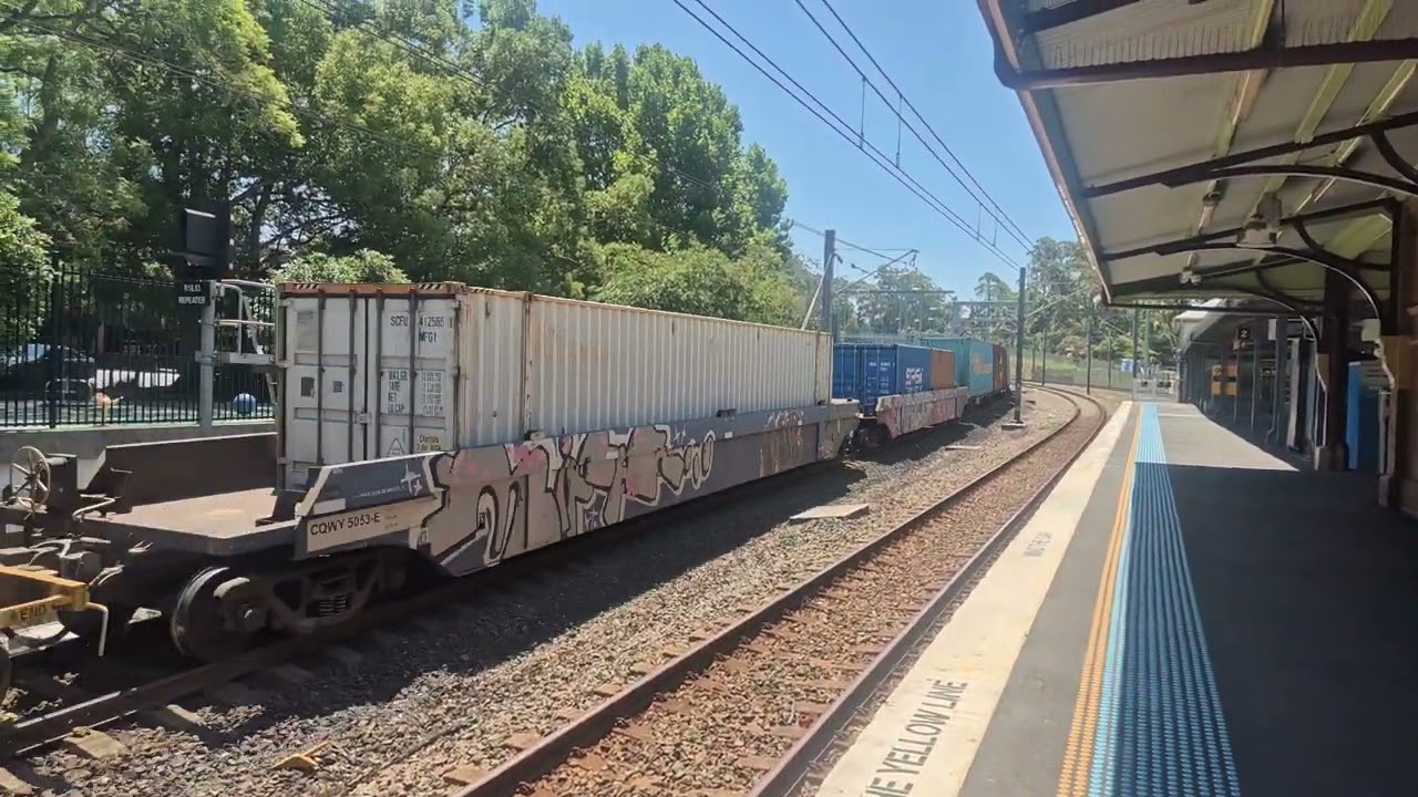NR61  69   121  going  pass  Beecroft  Station  in  April  2025