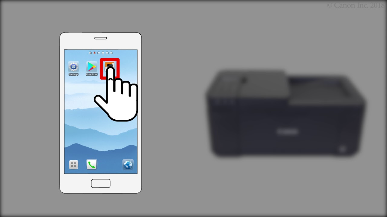 Вывод на печать со смартфона (Android) - 2/2 (TR4500 series / E4200 series)