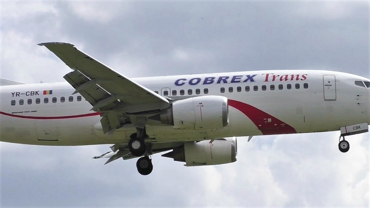 Cobrex Trans Boeing 737-382 YR-CBK CBX3059 Landing at Berlin Tegel Airport