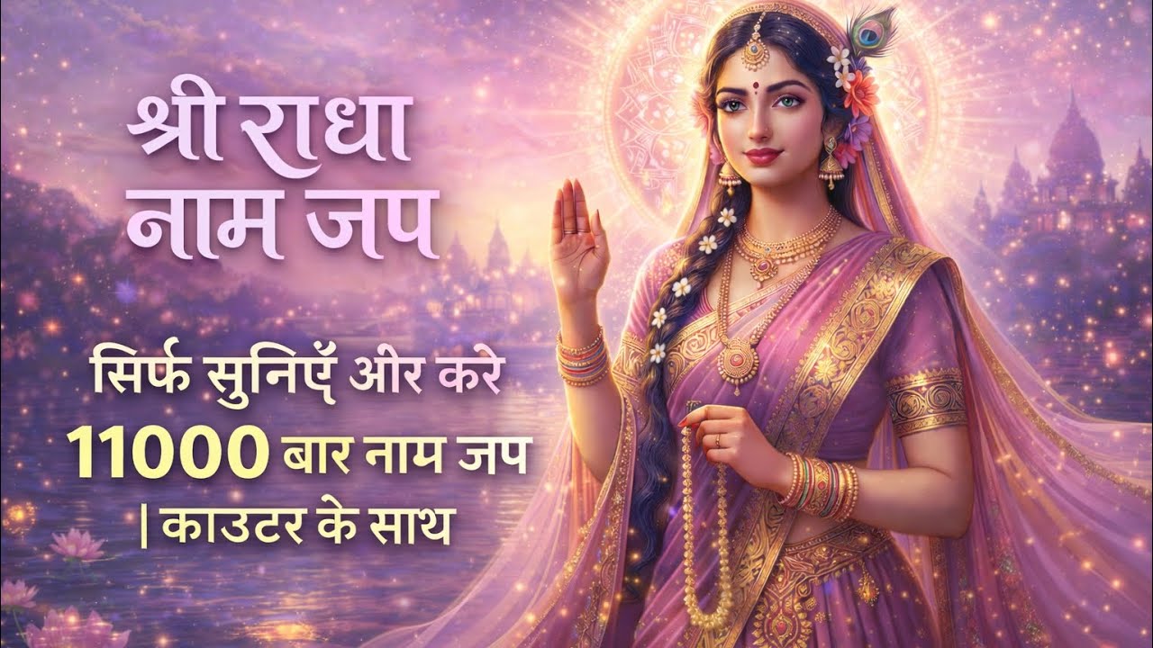 सुनिए और करे 11000 राधा नाम जप आधे घंटे से कम में🪷🪷