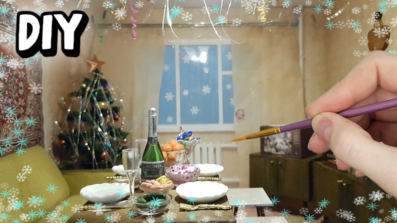 Neujahr der UdSSR / Sowjetisches Neujahr mit eigenen H&auml;nden / Roombox / Do it yourself