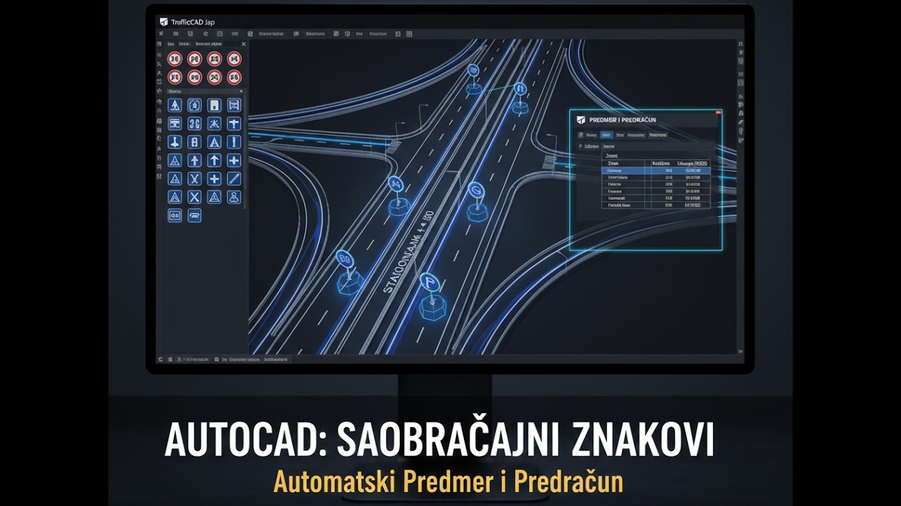 AutoCAD Traffic Signs Automation: Library, Chainage & Bill of Quantities