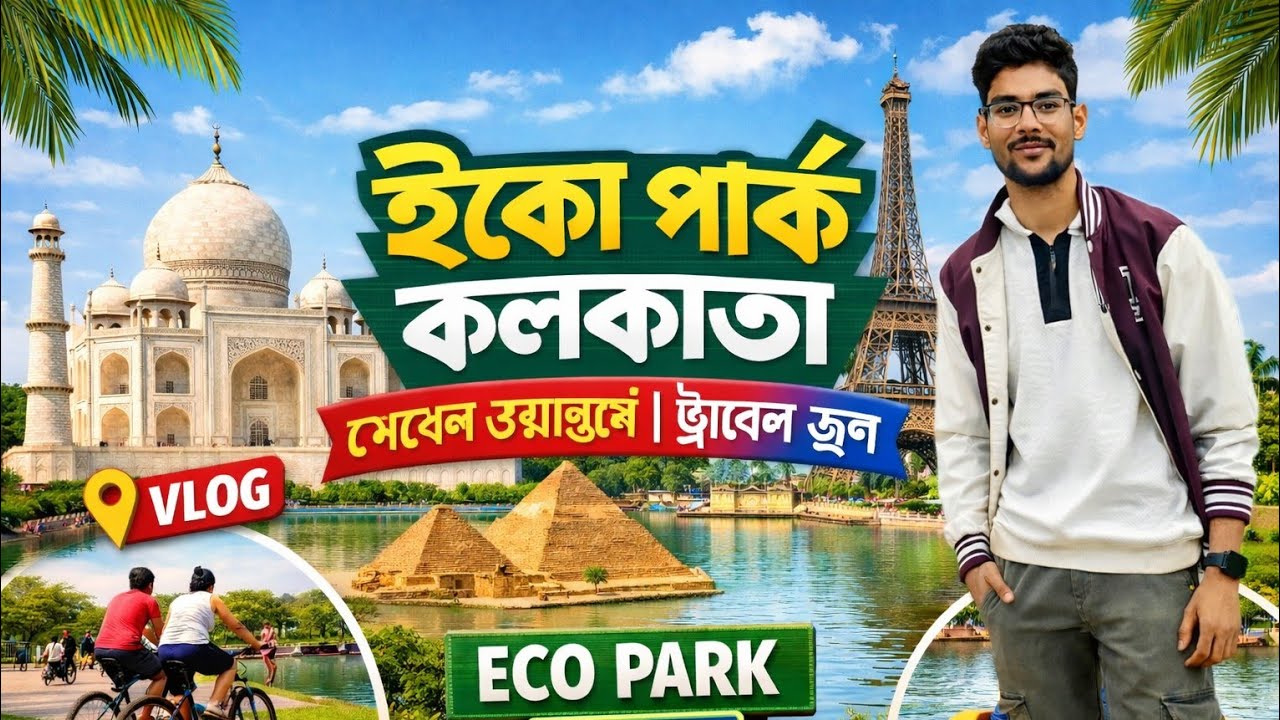 “Eco Park Kolkata Vlog | Seven Wonders, Boating, Cycling — একদিনের মজার ভ্রমণ” #ecopark #kolkata 