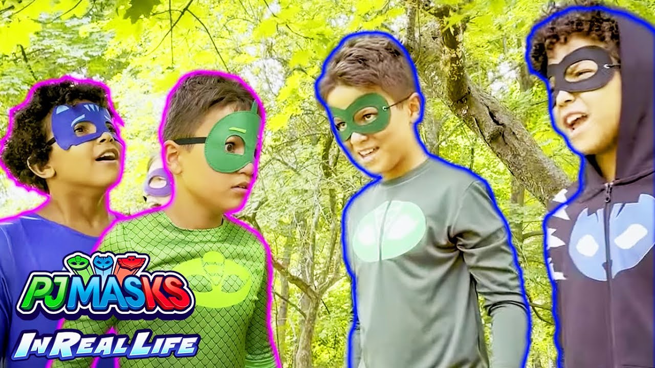 PJ Masks na vida real 🌟 Espelho Mágico 🌟 Desenhos Animados