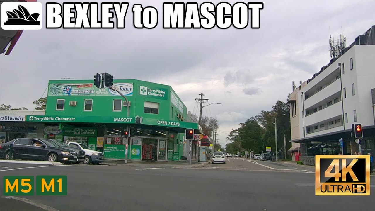4K Sydney drive: Bexley to Mascot via Forest Road, M5 & M1