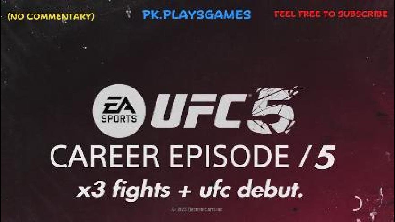 UFC 5 career episode 5 NO commentary