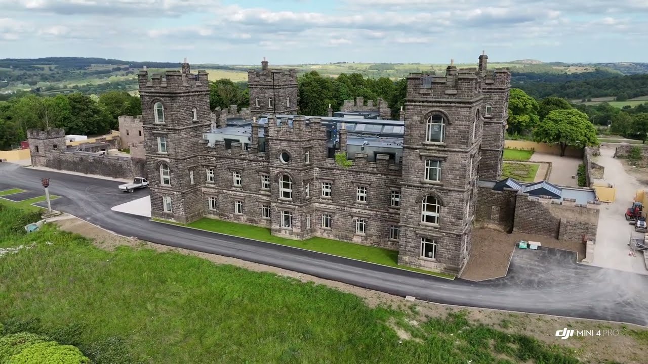 DJI Mini 4 Pro. Riber Castle, Matlock, Derbyshire. Cinematic Drone Footage 4k.  #peakdistrict