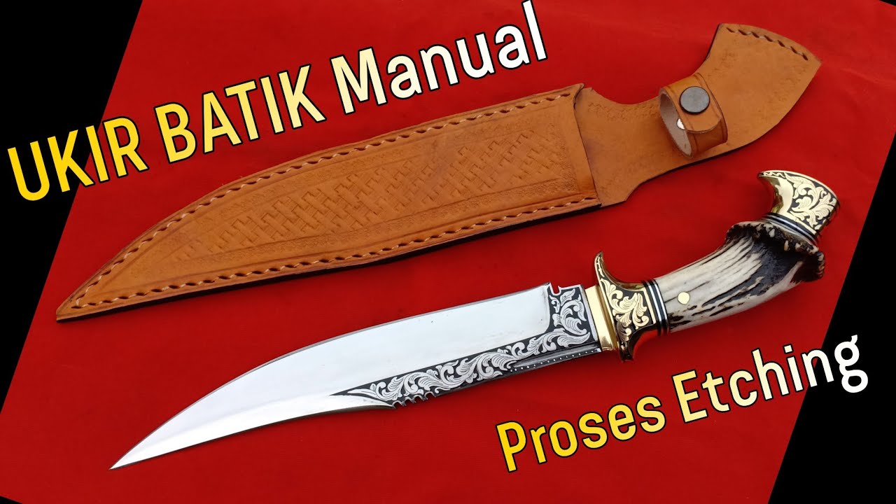 CARA ukir BATIK di Bilah Baja Golok, Pisau Pedang untuk pemula & Ukir Nama - Kang ARID