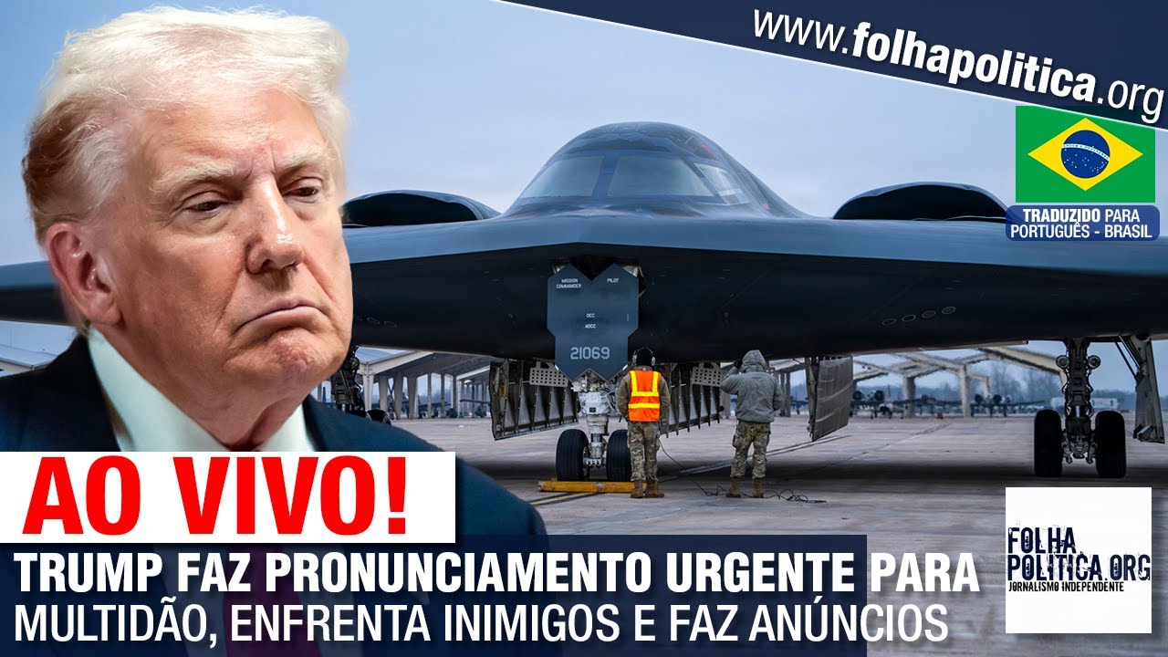 AO VIVO: DONALD TRUMP FAZ PRONUNCIAMENTO URGENTE PARA MULTIDÃO, ENFRENTA INIMIGOS E FAZ ANÚNCIOS