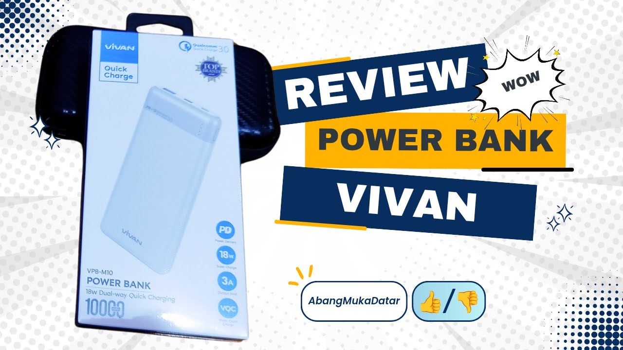 Vivan VPB-M10 (10000mAh): Baterai Awet Seharian, Gak Takut Lowbat!