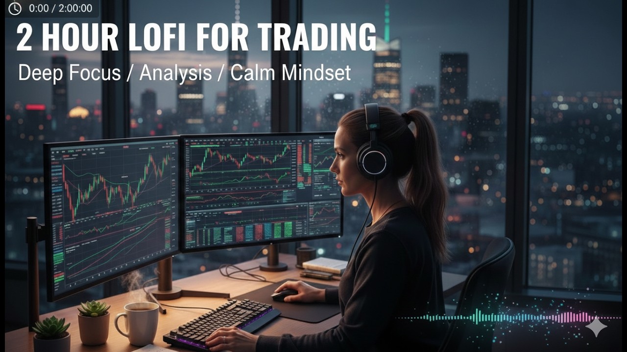 🎧 🎧 Music Focus Trader Lofi – 2 Hours Deep Concentration