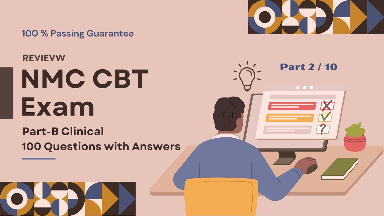 NMC CBT Nursing Part 2/10 (Clinical Test Review 100 Q&A) for UK & Ireland  #nmcuk #cbtexams