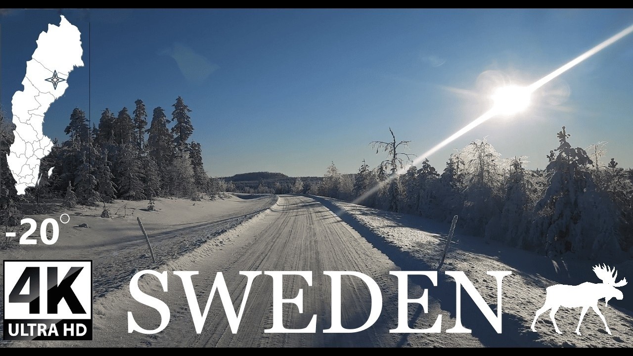 ❄️Calm winter drive with Scania in the north of sweden 4k