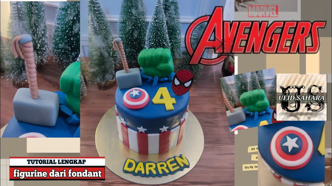AVENGERS CAKE | tutorial